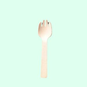 WOODEN SPORK 105MM