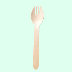 WOODEN SPORK 160MM