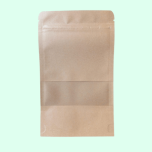 KRAFT STANDY POUCH 120 X 200 + 40MM