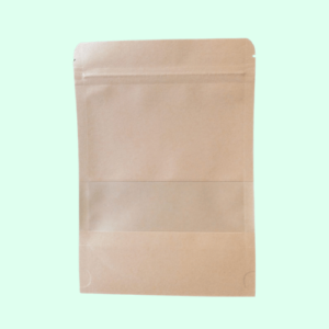 KRAFT STANDY POUCH 140 X 200 + 40MM